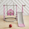 Toddler Garden Swing Slide & Climber Kids Baby Home Outdoor Playground Toy Pink