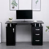 Black Computer Desk PC Laptop Table Home Office Study Workstation Gaming