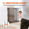VEVOR Baby Gate Safety Stair Gate Dog Barrier Doorway 29.5"-39" Wide x 30" Tall