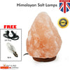 100% Natural Himalayan All Salt Lamp Pink Rock Salt Healing With Plug & Bulb