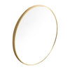 Slim Metal Frame Circular Round Glass Bathroom Bedroom Entryway Vanity Mirror