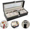 6 Grids Watch Display Storage Box Jewelry Collection Case Gift Organiser Holder