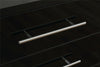 Black High Gloss 8 Drawer Sideboard / Cupboard / Buffet Solo / Chest of Drawers