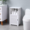 Waterproof White PVC Bathroom Cabinet Shelf Bathroom Storage Unit New