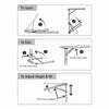 Black Laptop Table Folding Adjustable Portable Studying Desk Stand Dinner Tray