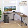 Corner L-Shape Computer Desk PC Workstation Writing Gaming Table Home Office