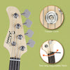 Basswood Electric GP Bass Guitar with Bag Pick Wire Tools Left-Hand