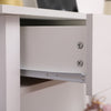 White Console Table Hallway Side Desk w/3 Drawers & Shelf Worktop Furniture