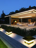 LED Solar Powered Deck Post Light Garden Cap Landscape Outdoor Fence Lights Lamp