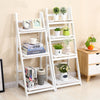 Ladder Shelf Bookcase 3/4 Tier Display Storage Shelving Unit Corner Plant Stand