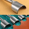 7x Leather Craft Half-round Cutter Punch Strap Belt Wallet End Tool 10-40mm