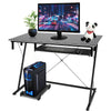PC Gaming Computer Desk With Keyboard Tray Home Office Writing Table Workstation