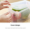 4PCS Clear Fridge Box Holder Kitchen Organiser Food Cupboard Storage Container