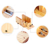 DIY Wood Loaf Soap Mould Silicone Mold Cake Making Tool Wooden Box+Slicer Cutter