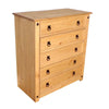 Corona Chest of Drawers 5 Drawer Rustic Mexican Solid Pine