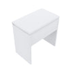 Modern Dressing Table Makeup Desk Vanity Set with Sliding Mirror 5 Drawers Stool