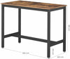 Industrial Dining Table Vintage Retro Furniture Rustic Metal Kitchen Breakfast