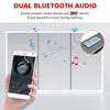 LED Bathroom Mirror Cabinet With Bluetooth Shaver Socket Large Storage 1050x650