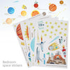 9 Planet Outer Space Wall Sticker Kids Bedroom Mural Decals Solar System Decor