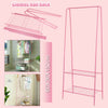 Heavy Duty Metal Clothes Storage Rack Coat Hanging Rail Shoe Stand Garment Shelf