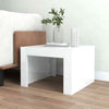 Coffee Table Side Table High Gloss White 50x50x35 cm Chipboard Living Room Set