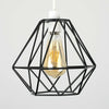 Metal Pendant Light Shade Ceiling Industrial Geometric Wire Cage Lampshade Lamp