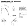 Fully Adjustable Single Arm Monitor Mount 17-27" | Desk Stand Bracket with Clamp