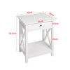 Sofa Side End Table Bedside Table Nightstand Cabinet with Storage Drawer Shelf