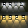 8X Super Bright LED Solar Powered Wall Lights Door Fence Outdoor Garden Lighting