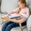 Portable Folding Tray Desk Computer Table Sofa Notebook Breakfast Bed Stand Wood