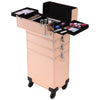 Professional 4 in 1 Makeup Trolley Beauty Case Vanity Cosmetic Box Nail Storage