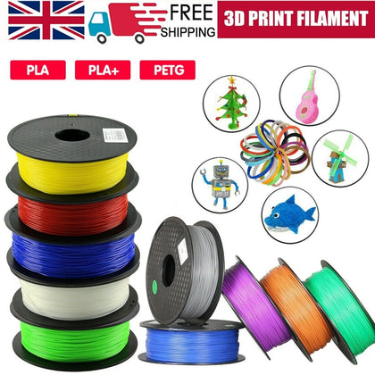 3D Printer Filament PLA PLA+ PETG Printing 1.75mm 1KG Various Colours Available