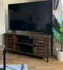 Industrial Style TV Unit Stand Vintage Storage Media Cabinet Rustic Sideboard