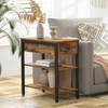 Nightstand 3-Tier Bedside Table Sofa Side Table Narrow End Tables