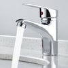 UK Modern Bathroom Taps Basin Sink Mono Mixer Chrome Cloakroom Tap with 2 Hoses