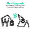6 Folding Aluminum Alloy Six-Sided Multi-Angle Measuring Tool Ceramic Locator