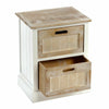 White Wooden Cabinet 2 Drawer Shabby Shic Side Table Storage Cabinet Bedroom Off