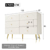 Bedroom Modern Chest of 6 Drawers White Storage Cabinet Home Bedside Furniture