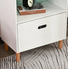 Kids White Bookcase Children Bedroom Book Shelf Storage Rack Organizer 1 Drawer
