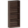 4 Tier Large Bookcase Display Shelving Storage Unit Wood Stand Walnut