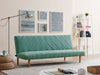 Fabric Sofa Bed 3 Seater Modern Pattern Design Teal Pink Blue Sofabed Bedroom