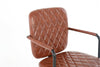 PU Leather Upholstered office chair computer desk study chair swivel adjustable