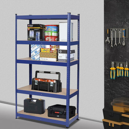 Storage Racking 5 Tier Shelving Boltless Shelves Garage Large Capacity 200KG