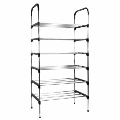 6 Tier Shoe Rack Lightweight Shoe Cabinet Metal Storage Pukkr