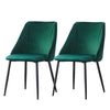 2Pcs Velvet Dining Chairs Living Room Luxury Chairs Morden Counter Chairs UK