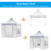2m/3m Gazebo Marquee Heavy Duty Garden Tent Showerproof Full Side Curtains Party