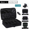 Professional Large Make Up Box Vanity Case Cosmetic Nail Art Travel Beauty Bag