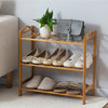 3 4 5 Tier Bamboo Shoe Rack Organiser Wooden Storage Shelves Stand Shelf Unit