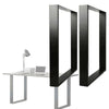 2PACK/Set Industrial Black Metal Table Legs Steel Furniture Stand for Bench/Desk