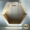 Handmade Wooden Hexagon Shelf/ Walnut